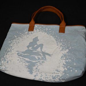 Loungefly Mint and White Little Mermaid Ariel Oversized Tote Bag Rare